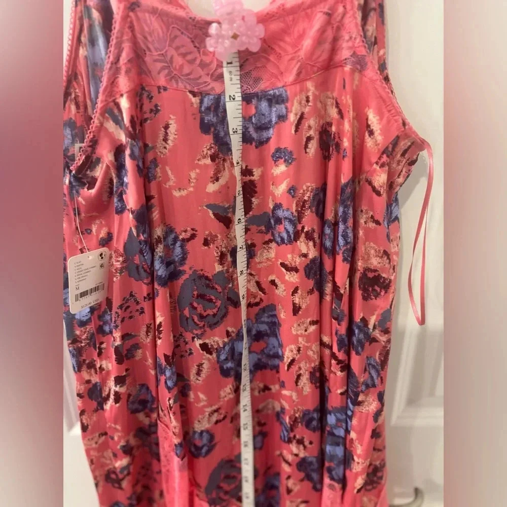 Free People Women's First Date Printed Maxi Slip M NWT - Picture 6 of 12